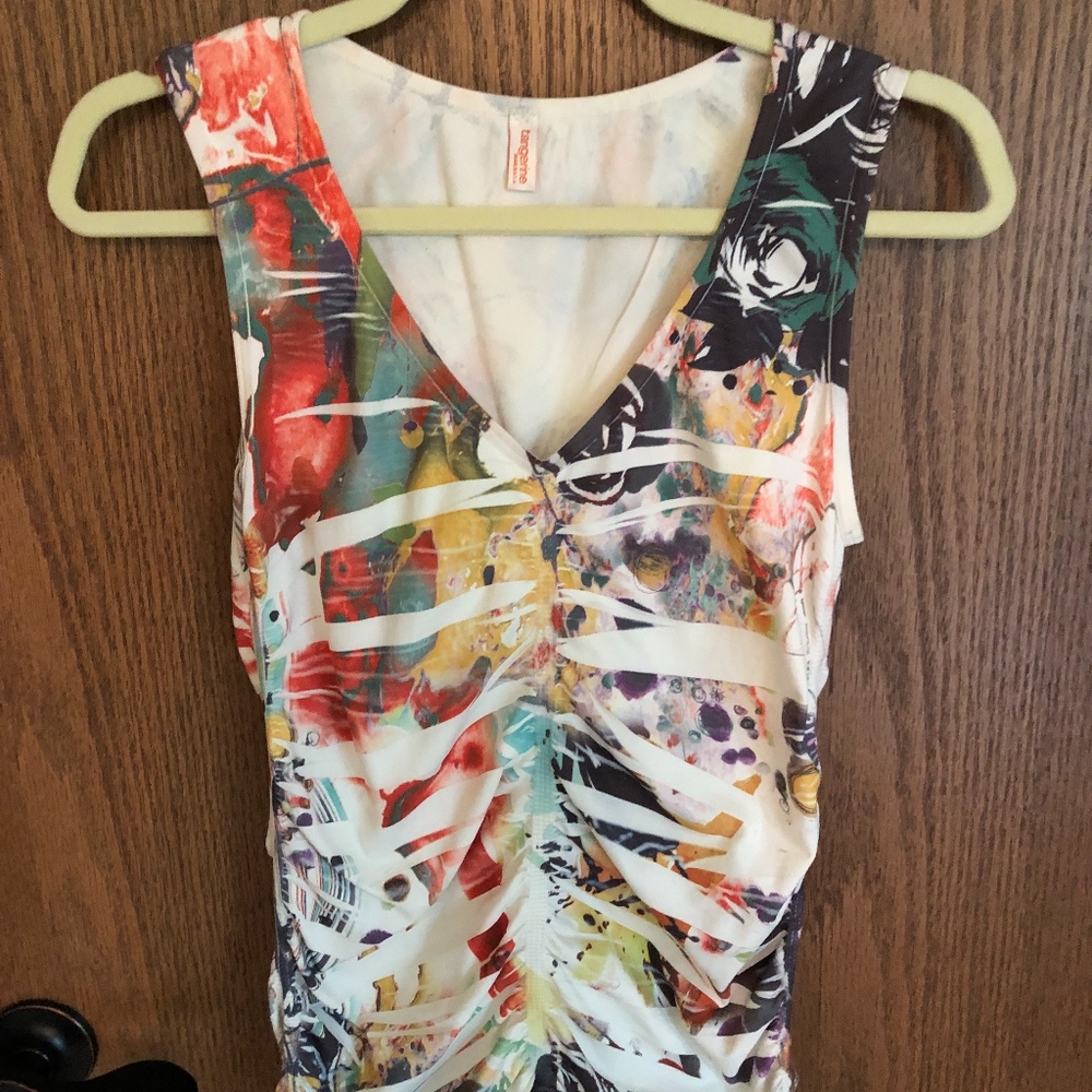 "Tangerine" Sleeveless Top